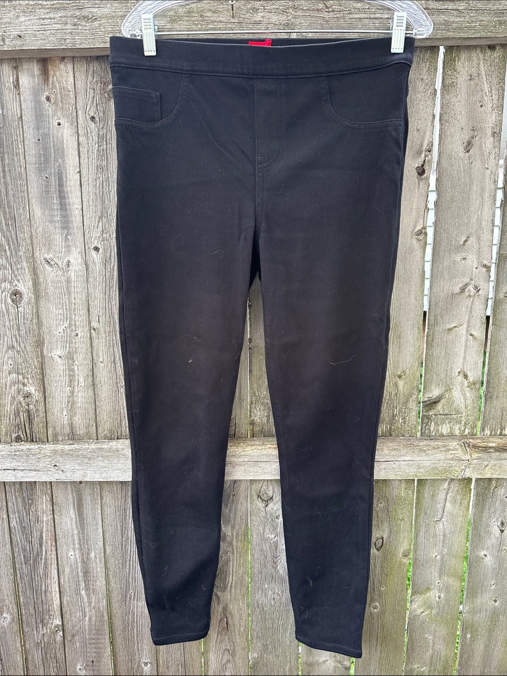 SPANX Black Pull-On Skinny Jeggings